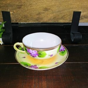 1910 hand painted tea cup/ saucer